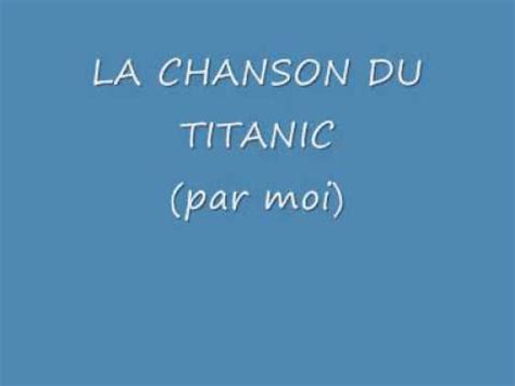 chanson titanic en français